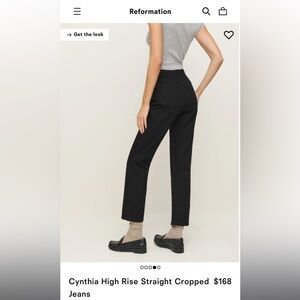 Cynthia High Rise Straight Cropped Jeans